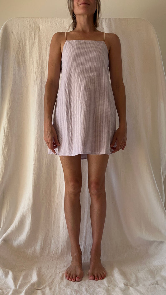 Robe Lola coton vichy courte