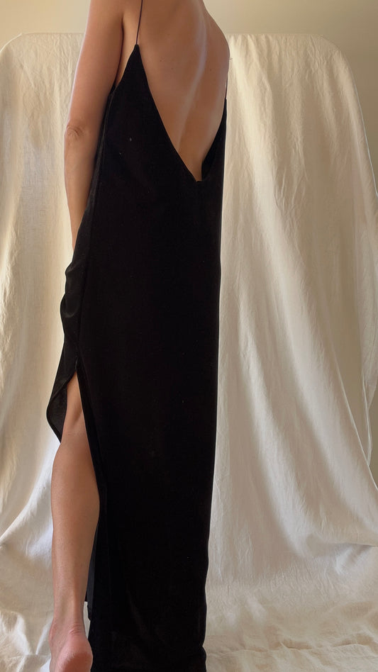 Robe Sandy velours noir