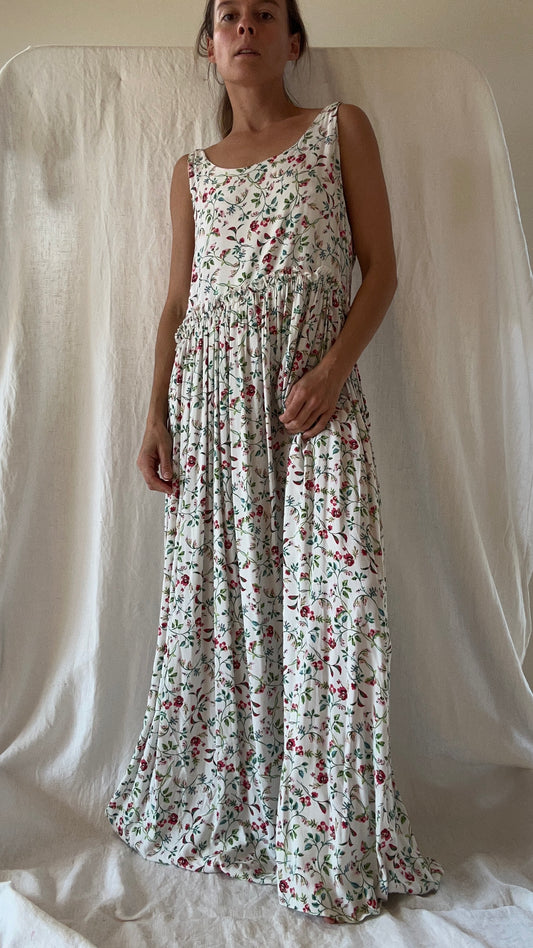 Robe Ginette viscose floral longue